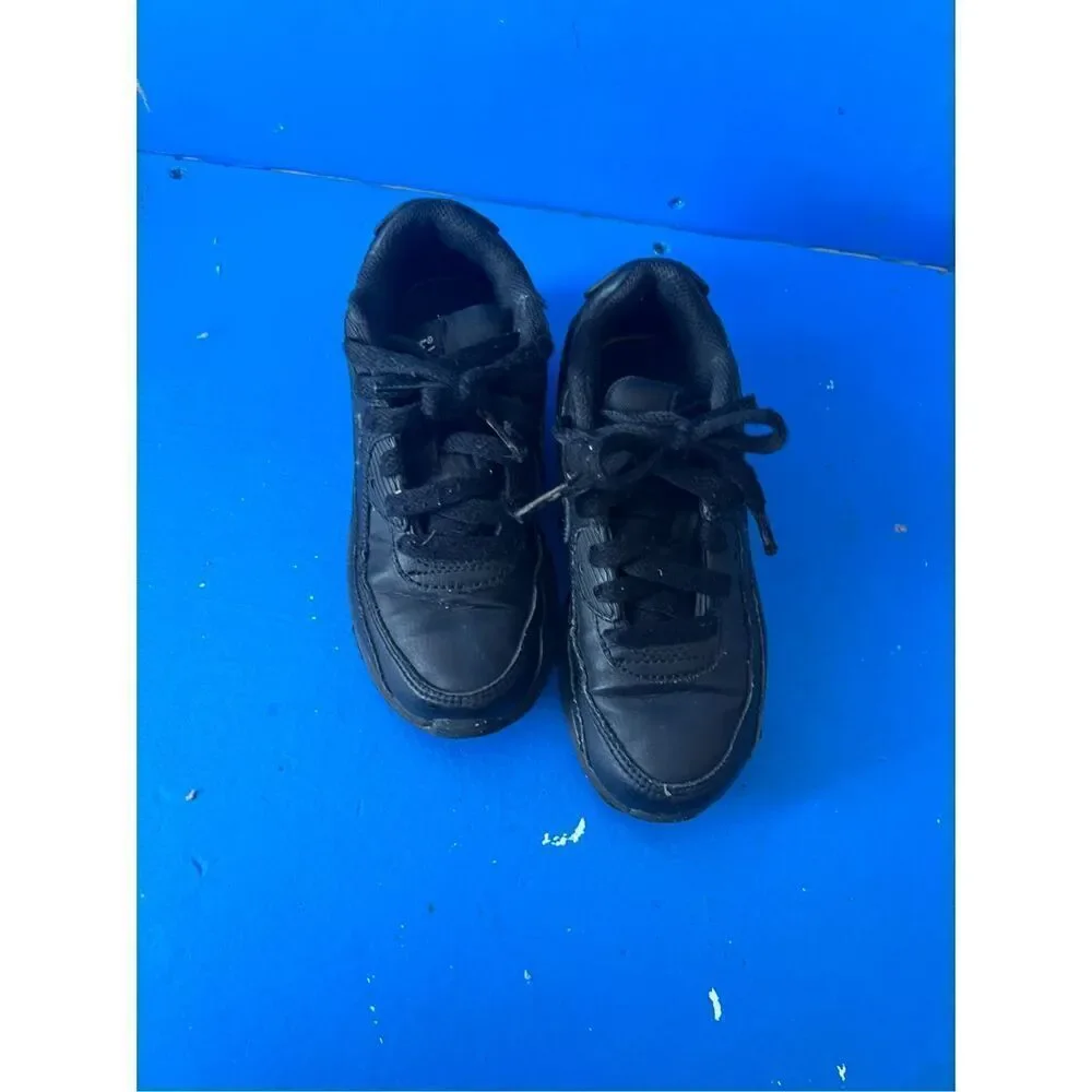 Nike Air Max 90 LTR (PS) Toddler shoes CD6867-001. Size 12C  BLACK-BLACK